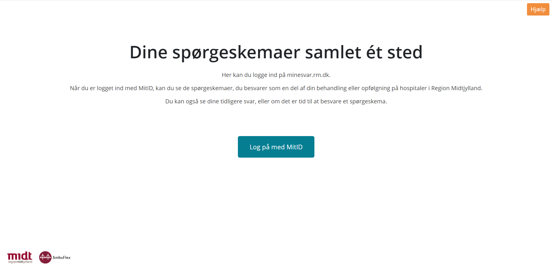Forsiden af minesvar.rm.dk
