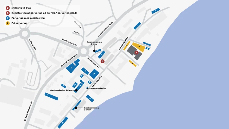 Kort over BUA Viborg. 