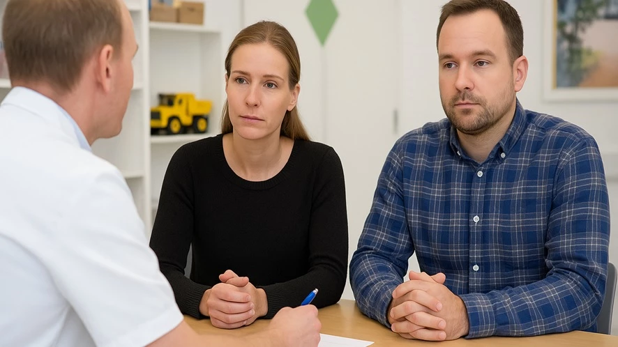 Forældrepar til konsultation