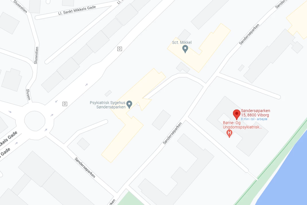 Kort over BUA Viborg.